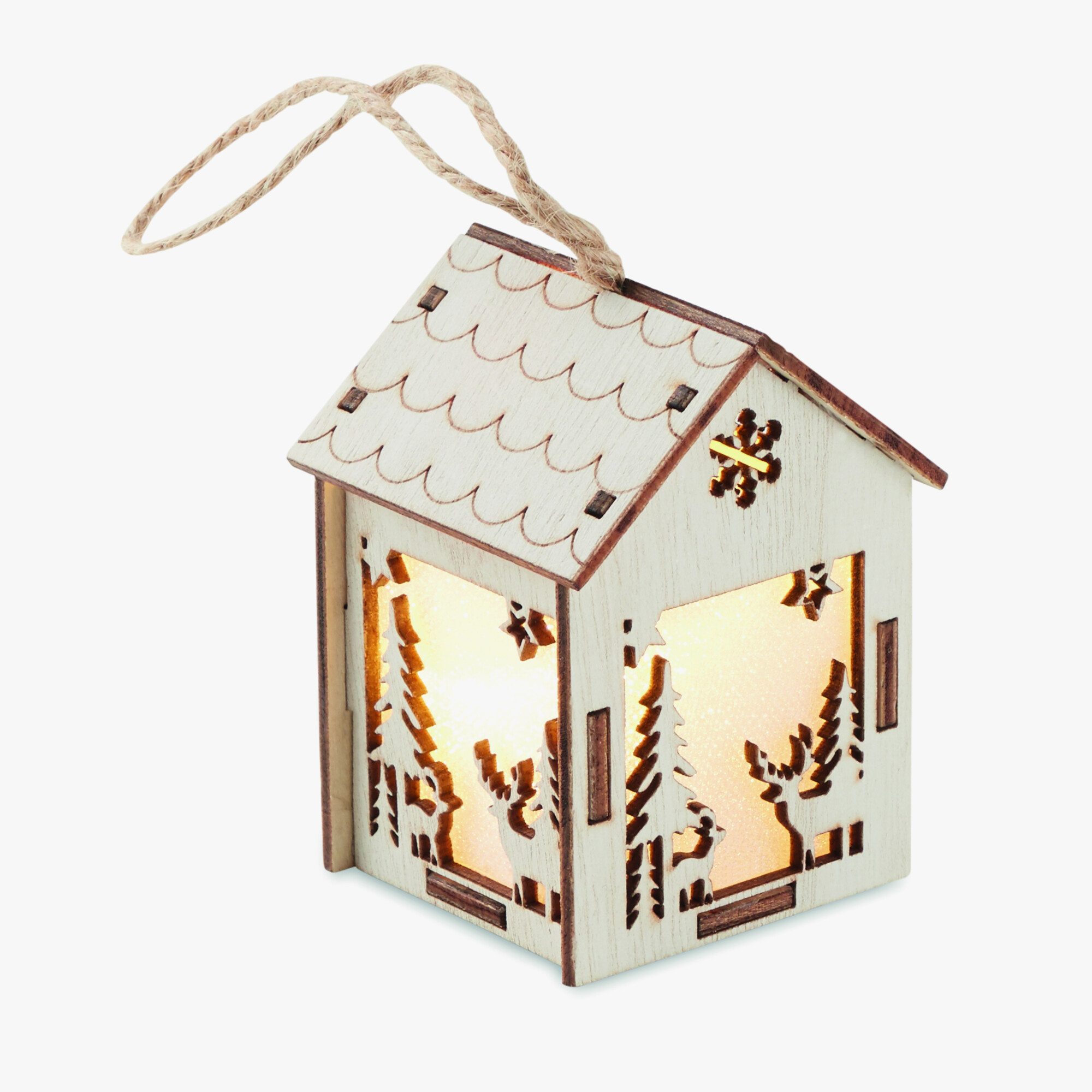 Personalised house-shaped ornament